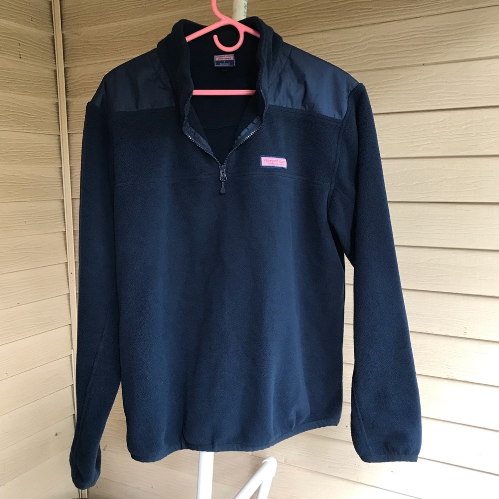 Vineyard vines pullover semi zip sweater